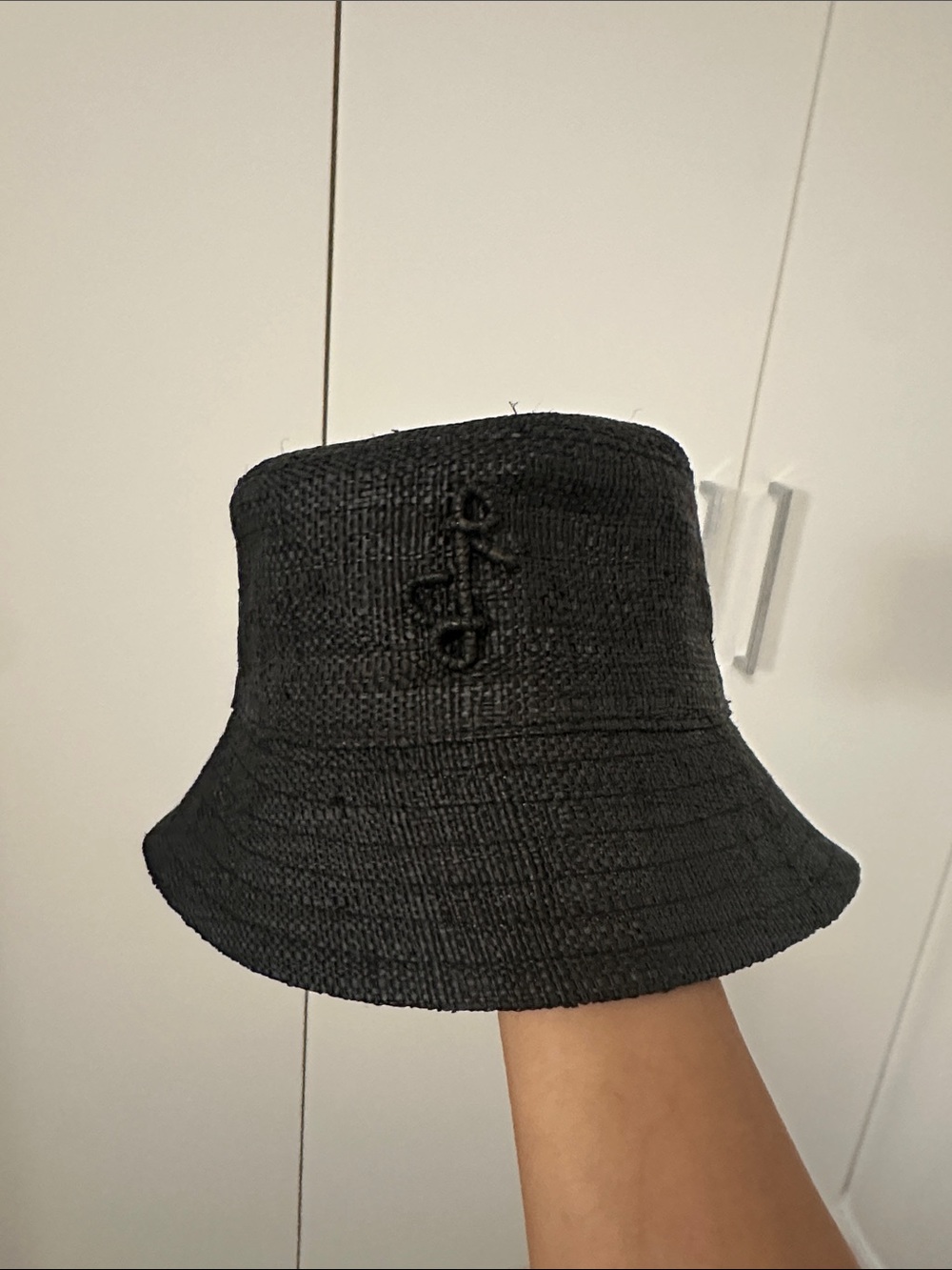 Black Embroidered Bucket Hat - Women’s Fashion Hat